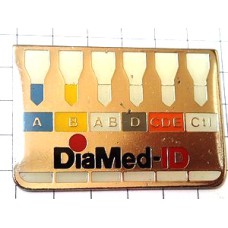 ピンバッジ・薬品の化学反応 DIA-MED-ID DIAGNOSTICS