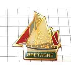 ピンバッジ・ブルターニュ地方の船 BRETAGNE