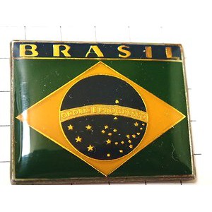 ピンバッジ・ブラジルの国旗