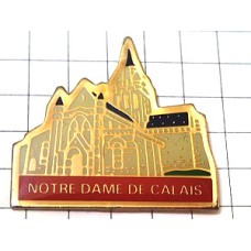 ピンバッジ・カレーのノートルダム寺院 CALAIS FRANCE