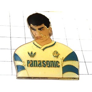 ピンバッジ・サッカーマルセイユ選手パナソニックOMアディダス CARLOS-MOZER PANASONIC OLYMPIQUE-DE-MARSEILLE FRANCE