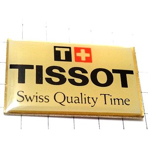 ピンバッジ・ティソーの時計Ｔスイス国旗 TISSOT SWISS