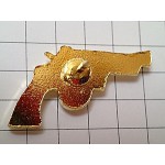 ピンバッジ・金色のピストル拳銃