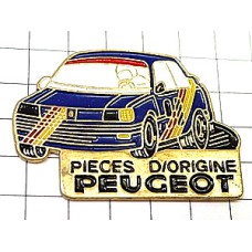 ピンバッジ・プジョー青いラリー車 PEUGEOT FRANCE