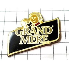 ピンバッジ・おばあちゃんコーヒー珈琲 CAFE-GRAND-MERE