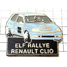 ピンバッジ・ルノークリオ車ラリーレースエルフ石油 RENAULT FRANCE