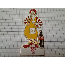 ピンバッジ・マクドナルドＭのドナルド長野五輪コカコーラ