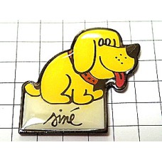 ピンバッジ・犬シネSINE画 CHIEN-SINE MAURICE-SINET DESSINATEUR CARICATURISTE