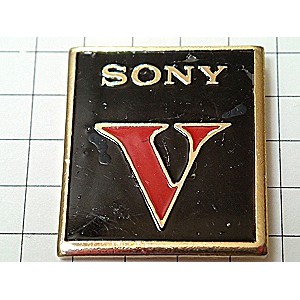 ピンバッジ・ソニー「Ｖ」ＳＯＮＹ