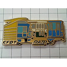 ピンバッジ・RATPとCFDTパリ鉄道車両