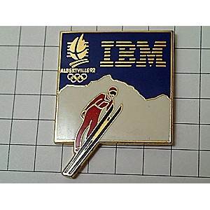 ピンバッジ・スキー五輪ジャンプＩＢＭ