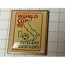 ピンバッジ・イタリア地図サッカーワールドカップ