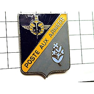 ピンバッジ・フランス軍の郵便局ミリタリー紋章 POSTE-AUX-ARMEES ARMY FRANCE