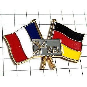 ピンバッジ・フランスとドイツの国旗