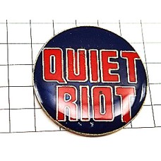 ピンバッジ・クワイエットライオット音楽ヘビメタ系 QUIET-RIOT