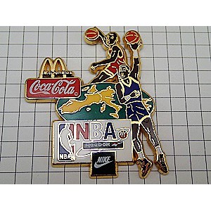 ピンバッジ・マクドナルドNBAバスケ選手ナイキ/USAコカコーラ