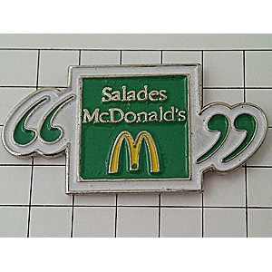 ピンバッジ・マクドナルドＭのサラダ緑