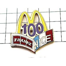 ピンバッジ・マクドナルド１００ニース国旗トリコロール