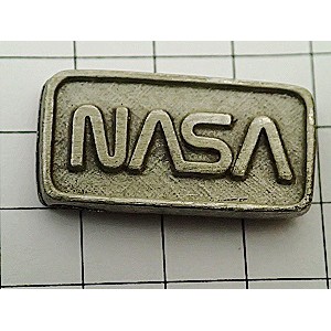 ピンバッジ・NASA金色文字アメリカ航空宇宙局