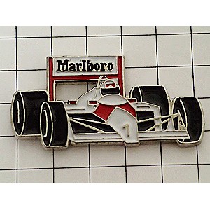 ピンバッジ・マルボロＦ１ホンダ「１」アイルトンセナ車