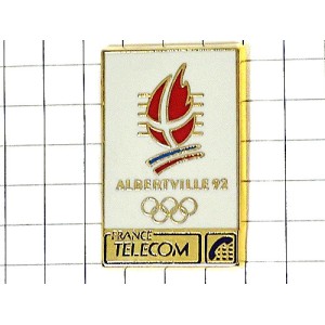 ピンバッジ・アルベールビル五輪フランステレコム電話