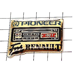 ピンバッジ・パイオニア音楽ルノー車ステレオ PIONEER RENAULT