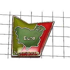 ピンバッジ・ノルマンディ地図 EURE DEPARTEMENT MAP NORMANDIE FRANCE