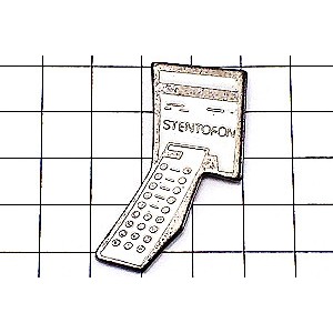 ピンバッジ・電話の受話器 STENTOPHON