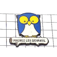 ピンバッジ・フクロウ梟ミミズク鳥 PRENEZ-LES-DEVANTS