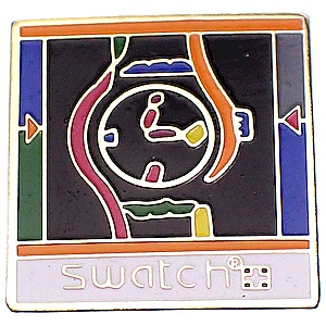 ピンバッジ・スウォッチ時計 SWATCH SWISS 