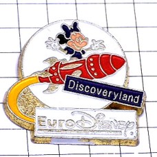 ピンバッジ・ミニーちゃんユーロディズニー宇宙ロケットEURODISNEY DISNEYLAND-PARIS ROCKET DISCOVERLAND MINNIE