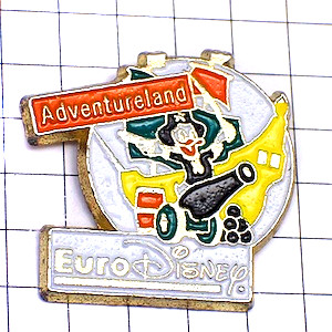 ピンバッジ・ドナルドダック大砲ユーロディズニー EURODISNEY DISNEYLAND-PARIS ADVENTURELAND DONALD