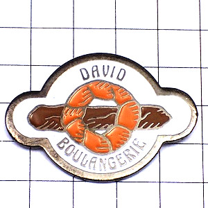 ピンバッジ・パン屋さんのパン２種類 DAVID BOULANGERIE FRANCE