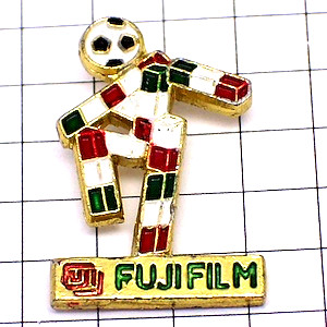 ピンバッジ・サッカーワールドカップイタリア大会フジフィルム写真 WORLD-CUP-1990 ITALIA ITALY FUJIFILM CIAO