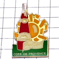 ピンバッジ・プロヴァンスのワイン酒太陽 COTES-DE-PROVENCE JEAN-CHENU FRANCE