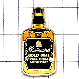 ピンバッジ・バランタインお酒ボトル型 BALLANTINES SCOTCH WHISKY SCOTLAND