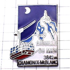 ピンバッジ・シャモニーのモンブラン雪山ケーブルカー AIGUILLE-DU-MIDI CHAMONIX MONT-BLANC TELEPHERIQUE FRANCE