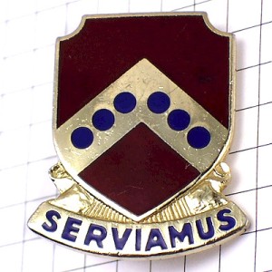 ピンバッジ・フランス軍メダル型ミリタリー SERVIAMUS