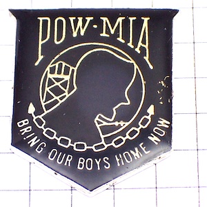 ピンバッジ・アメリカ軍/Pow-Miaの旗