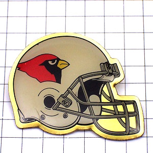 ピンバッジ・アリゾナカーディナルズ/USAアメフト鳥ヘルメット ARIZONA CARDINALS