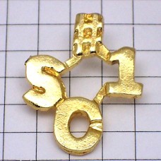 ピンバッジ・ＳＣ１番#1金色