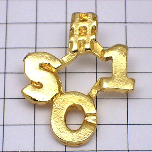 ピンバッジ・ＳＣ１番#1金色