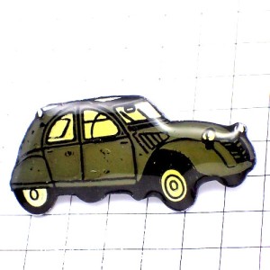 ピンバッジ・シトロエン車グレー２CV CITROEN FRANCE