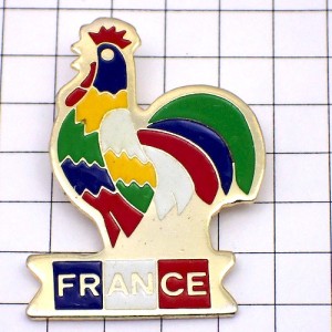 ピンバッジ・フランス国鳥ニワトリ雄鶏 FRANCE