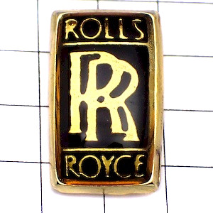 ピンバッジ・ロールスロイス車エンブレムRR ROLLS-ROYCE ENGLAND