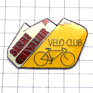 ピンバッジ・自転車クラブ山の坂道 SERRE-CHEVALIER MOUNTAIN ALPS VELO-CLUB FRANCE