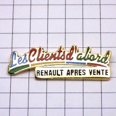 ピンバッジ・ルノー車お客様第一 RENAULT FRANCE