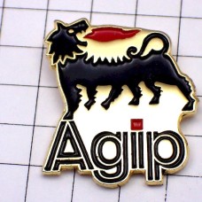 ピンバッジ・アジップ６本足の動物オイル二輪バイク AGIP ITALIA ITALY