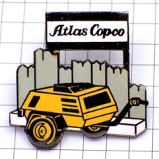 ピンバッジ・アトラスコプコ重機 ATLAS-COPCO SWEDEN