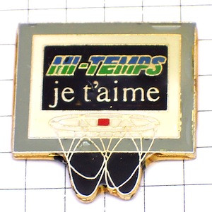 ピンバッジ・バスケットボールのゴール網 MI-TEMPS BASKETBALL FRANCE